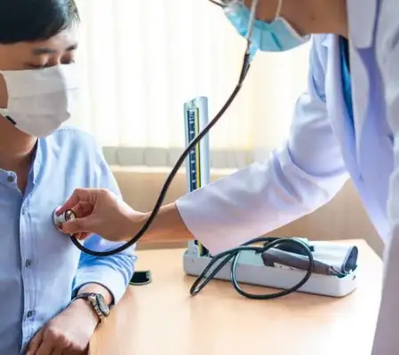 Elite Flight Training student taking a medical exam